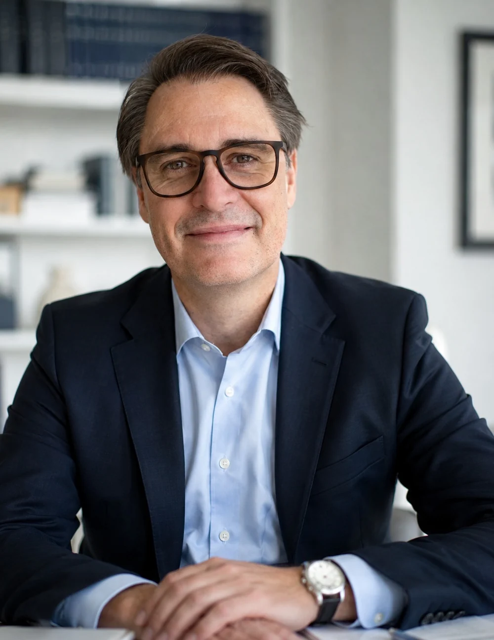 Rechtsanwalt Sven-Jesco Grenzbach in seiner Kanzlei